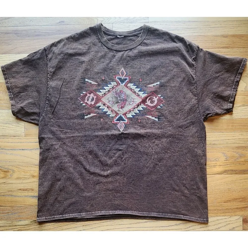 Vintage 90s 00s Y2K Textured Tombstone Arizona T-Shirt Southwest Kokopelli XXL